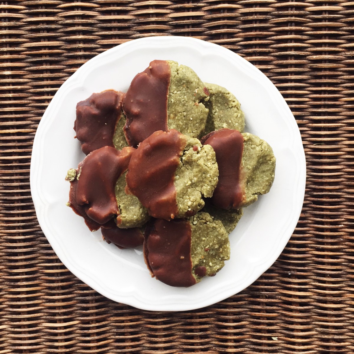 Chocolate Dipped Pumpkin Seed&nbsp;Cookies