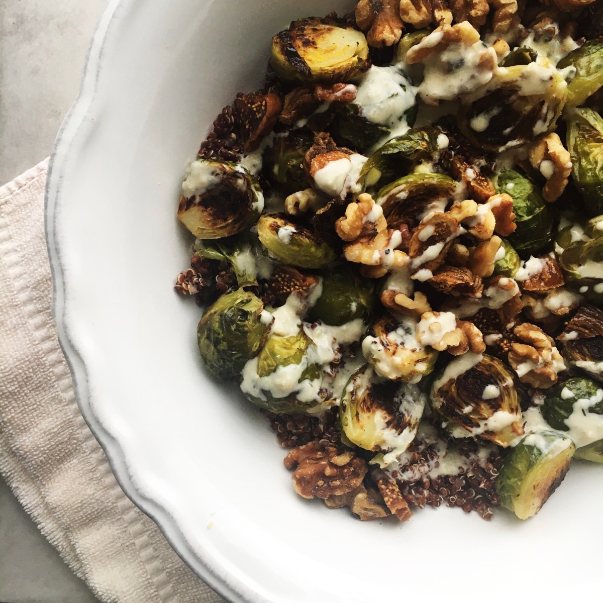 Brussels Sprout, Fig and Walnut&nbsp;Salad