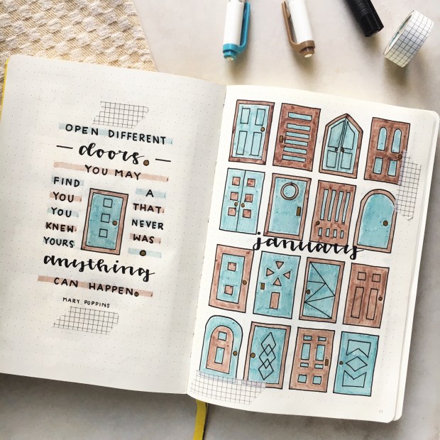 January 2021 Bullet Journal&nbsp;Set-Up