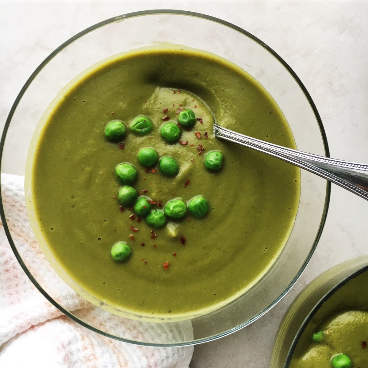 Creamy Pea and Spinach&nbsp;Soup