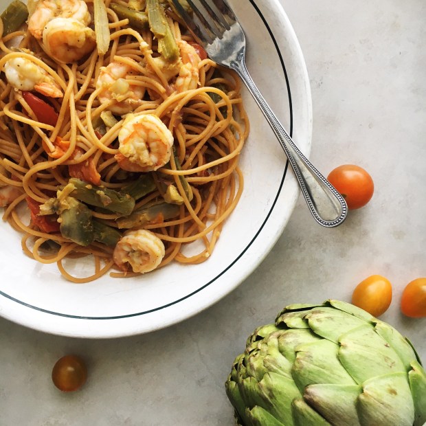 Shrimp and Artichoke&nbsp;Pasta
